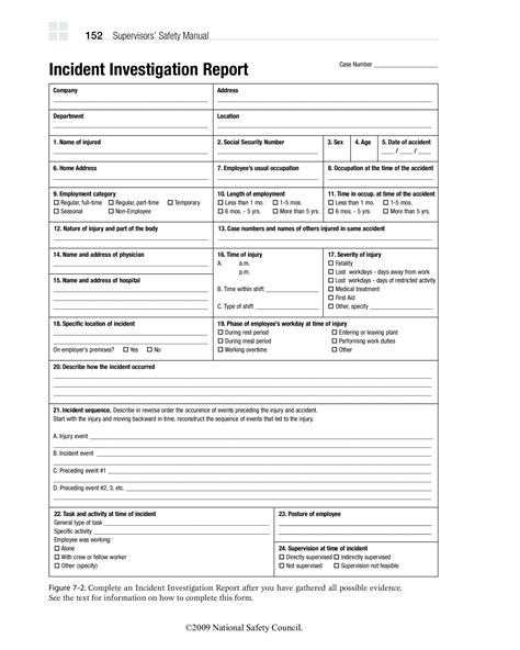 workplace incident investigation report template